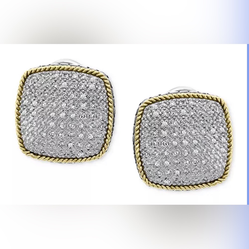 EFFY Pave’ Diamond earrings NWT - Picture 4 of 5